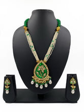 Designer Green Meenakari Necklace Set For Ladies By Gehna Shop Meenakari Necklace Sets
